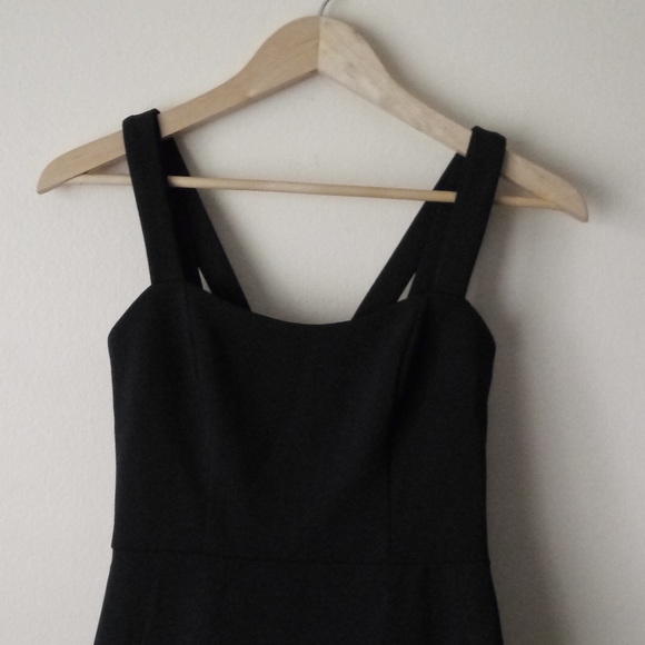 AQUA Double-Strap Illusion-Hem Midi Dress Size 2 - Picture 8 of 13